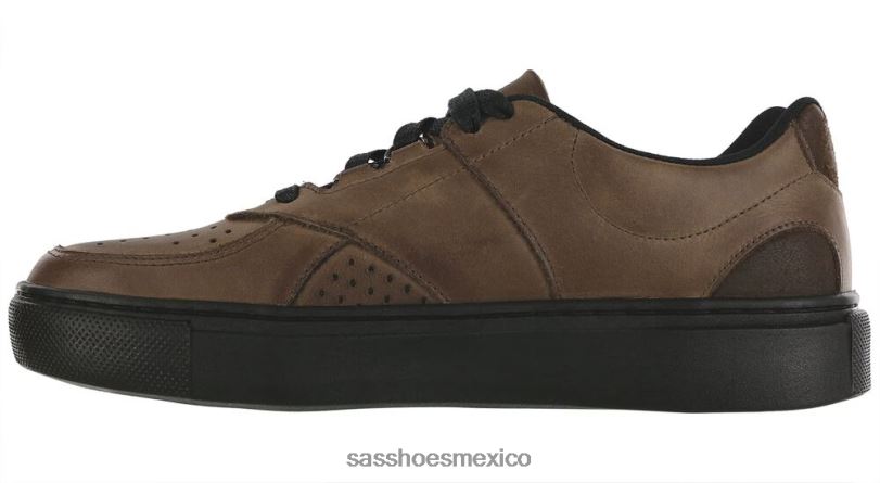 mx SAS hombres versátil tenis high street con cordones caoba LVV46532