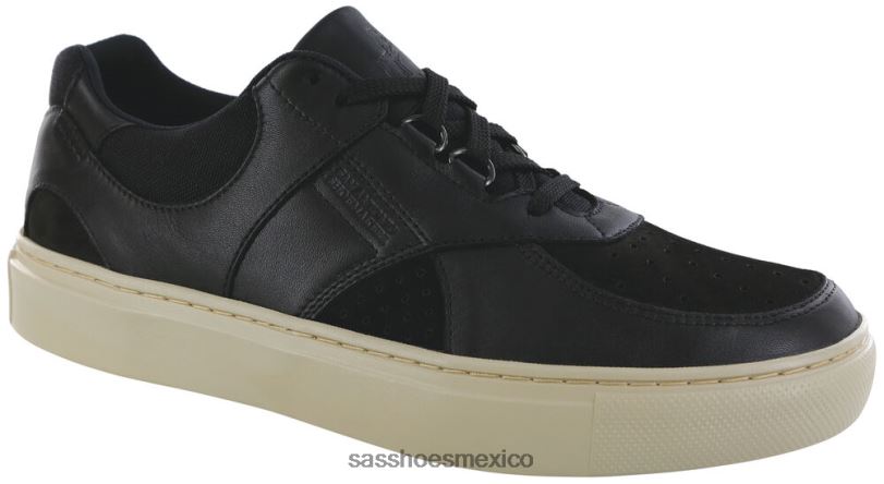 mx SAS hombres versátil tenis high street con cordones cenizas negro LVV46533