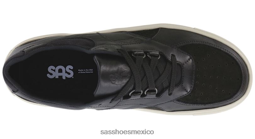 mx SAS hombres versátil tenis high street con cordones cenizas negro LVV46533