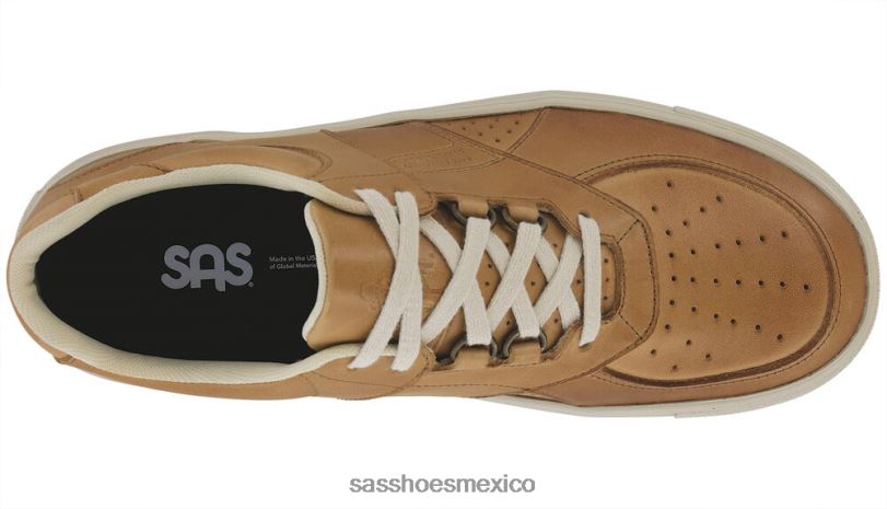 mx SAS hombres versátil tenis high street con cordones color avellana LVV46528