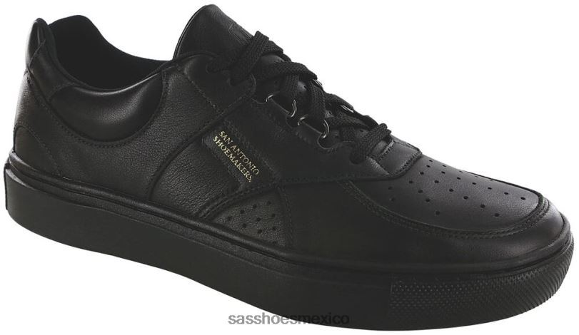 mx SAS hombres versátil tenis high street con cordones negro mate LVV46530