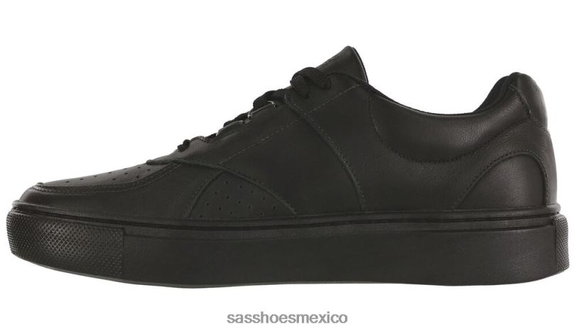 mx SAS hombres versátil tenis high street con cordones negro mate LVV46530