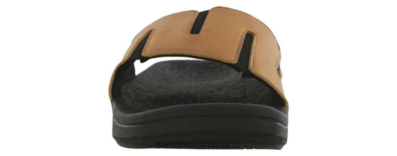 mx SAS hombres versátil sandalia con borde color avellana LVV46525