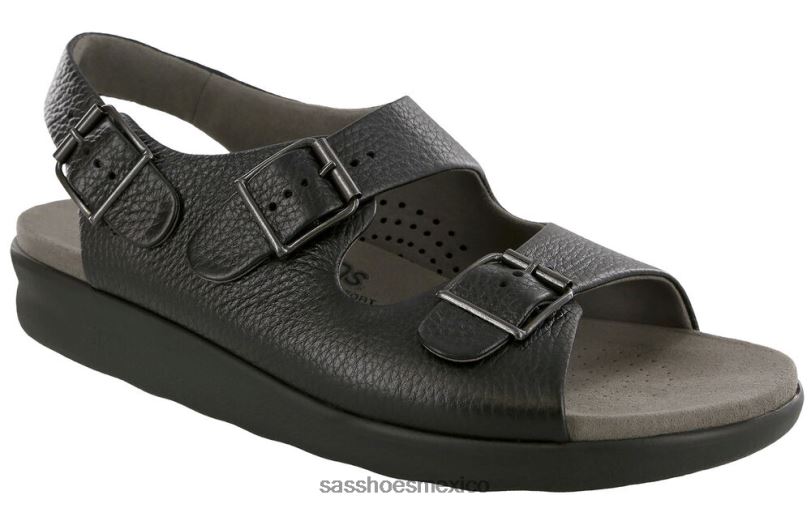 mx SAS hombres versátil sandalias bravo con correa en el talón negro LVV46539