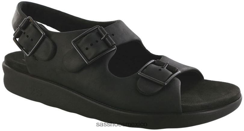 mx SAS hombres versátil sandalias bravo con correa en el talón oso negro LVV46536