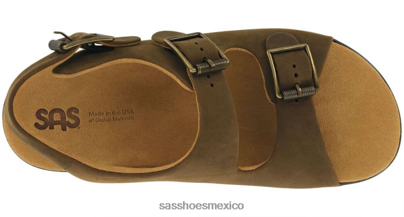 mx SAS hombres versátil sandalias bravo con correa en el talón oso pardo LVV46517