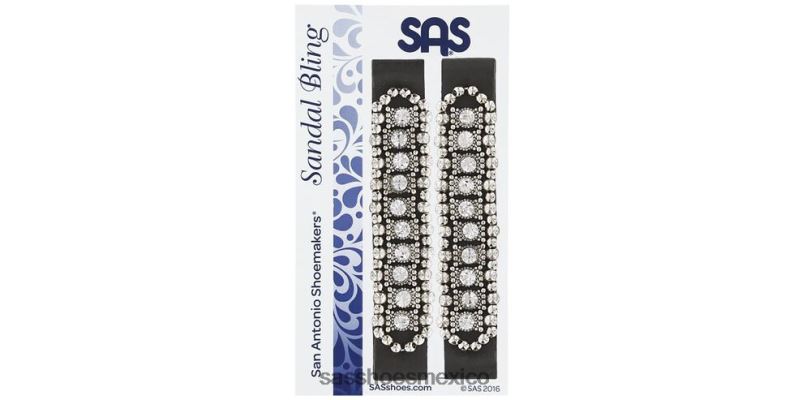 mx SAS mujer inspirado Bling - mira negro/platino LVV46454