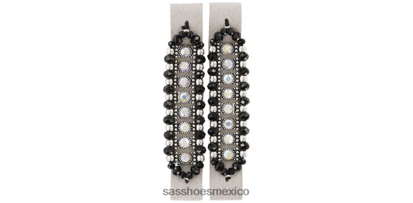 mx SAS mujer inspirado Bling - mira tela de lino/plata LVV46450