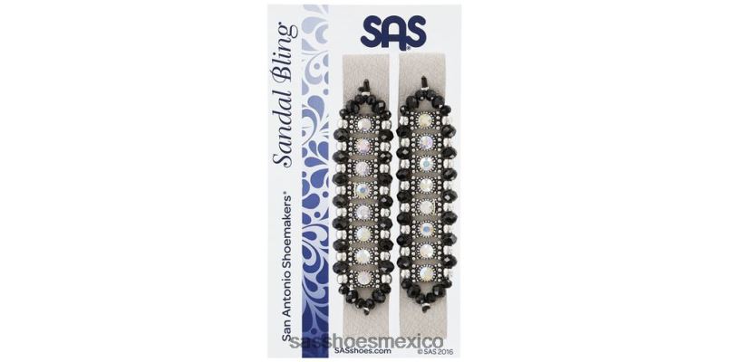 mx SAS mujer inspirado Bling - mira tela de lino/plata LVV46450