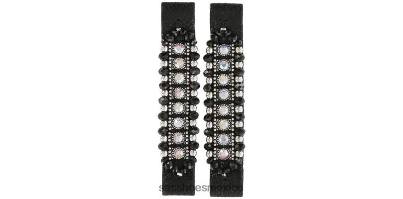 mx SAS mujer inspirado Bling - mira tribanda negro/plata LVV46458