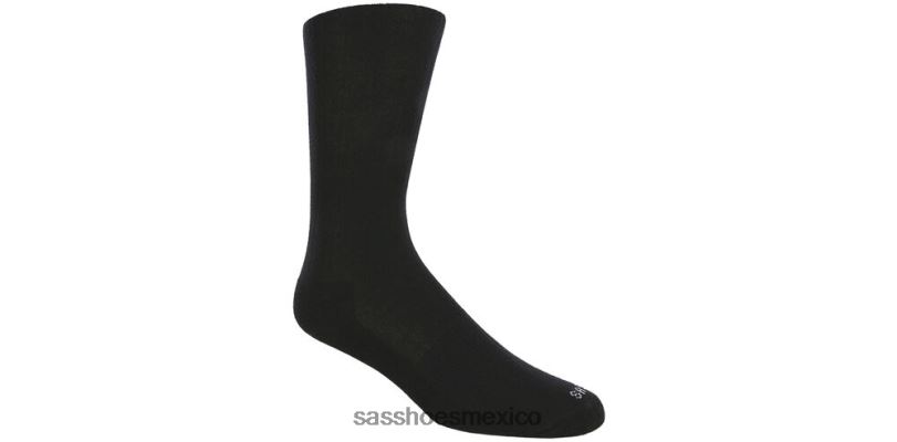mx SAS mujer acogedor calcetines altos de canalé negro LVV46471