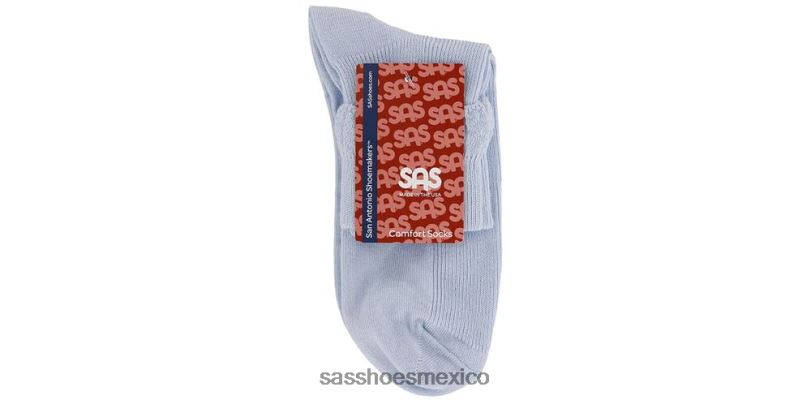 mx SAS mujer acogedor calcetines con rombos y volantes azul LVV46487