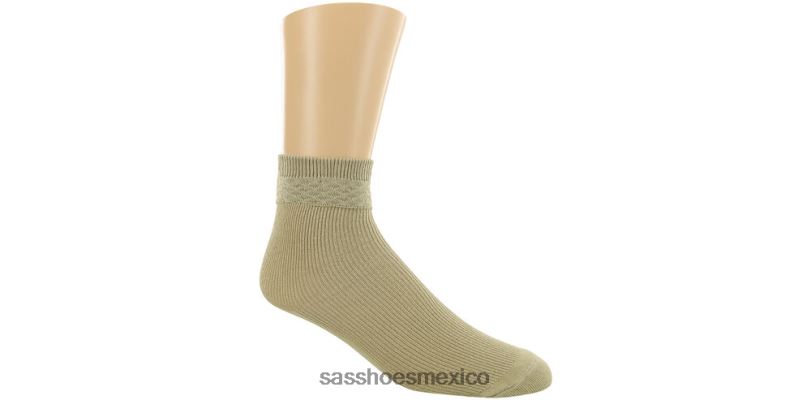 mx SAS mujer acogedor calcetines con rombos y volantes caqui LVV46488