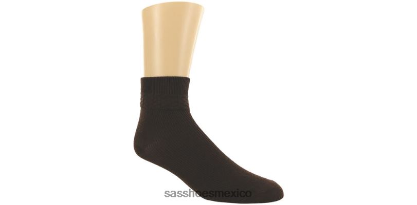 mx SAS mujer acogedor calcetines con rombos y volantes marrón LVV46489