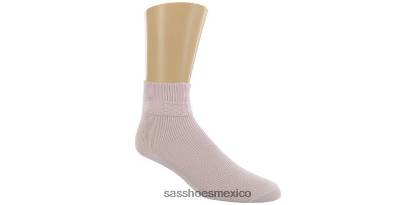 mx SAS mujer acogedor calcetines con rombos y volantes rosa LVV46486