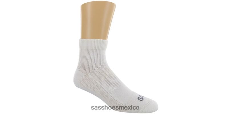 mx SAS mujer acogedor diabético qtr tripulación calcetines blanco LVV46463