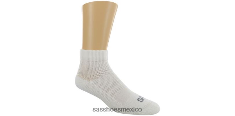 mx SAS mujer acogedor diabético qtr tripulación calcetines blanco LVV46464