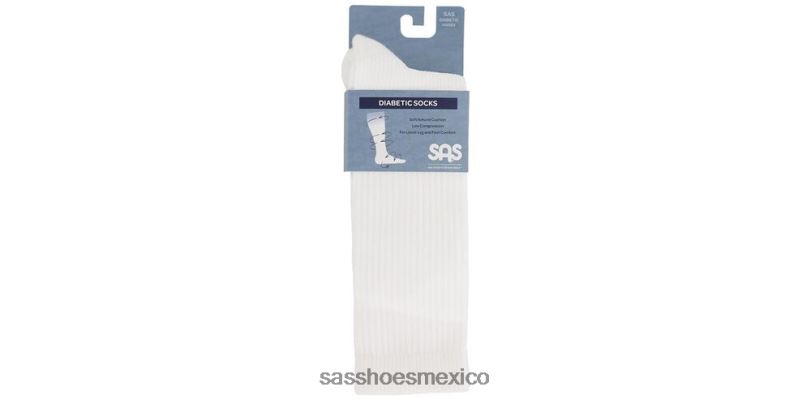 mx SAS mujer acogedor diabético qtr tripulación calcetines blanco LVV46465