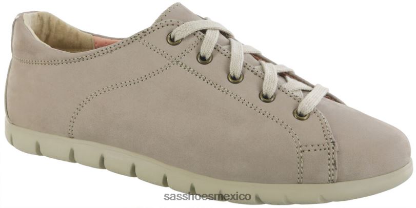 mx SAS mujer energético solstice ii plana con cordones desierto/taupe LVV46421