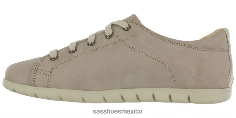 mx SAS mujer energético solstice ii plana con cordones desierto/taupe LVV46421
