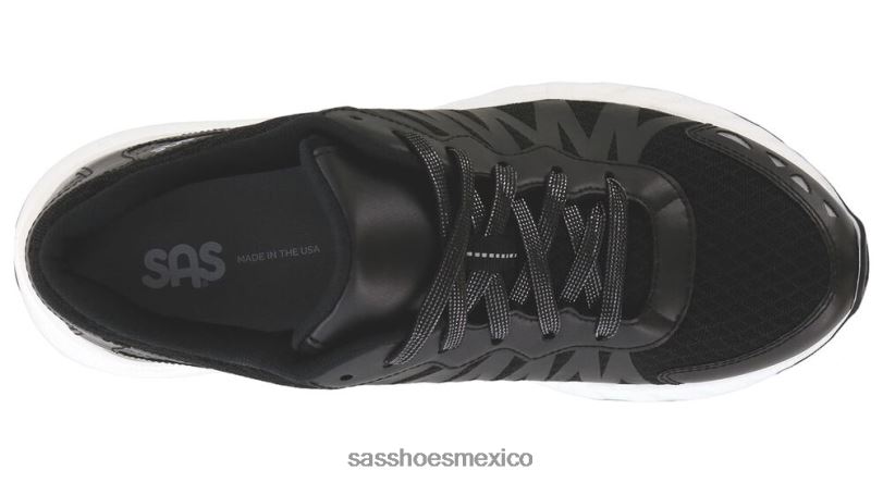 mx SAS mujer energético tenis Tempo con cordones negro LVV46308
