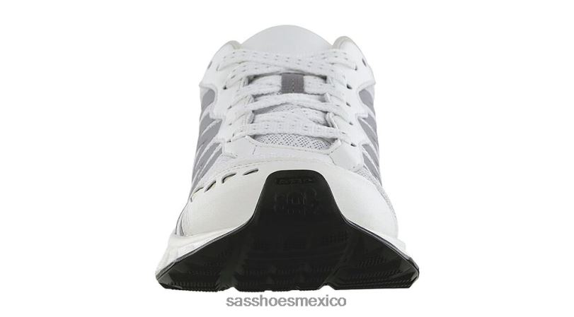 mx SAS mujer energético tenis Tempo con cordones plata blanca LVV46309