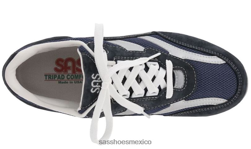 mx SAS mujer energético tenis Tour de malla con cordones azul LVV46294