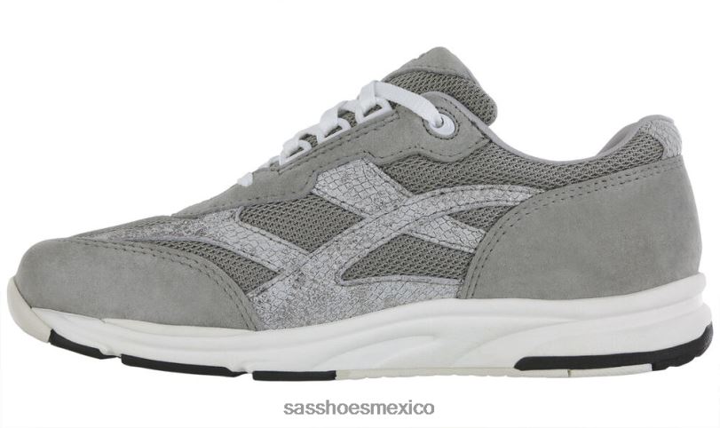 mx SAS mujer energético tenis Tour de malla con cordones mezcla plata LVV46299