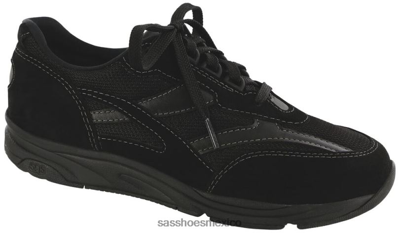 mx SAS mujer energético tenis Tour de malla con cordones negro LVV46295