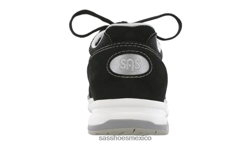 mx SAS mujer energético tenis Tour de malla con cordones negro/plata LVV46296