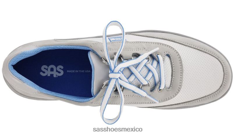 mx SAS mujer energético zapatilla deportiva con cordones gris blanco LVV46305