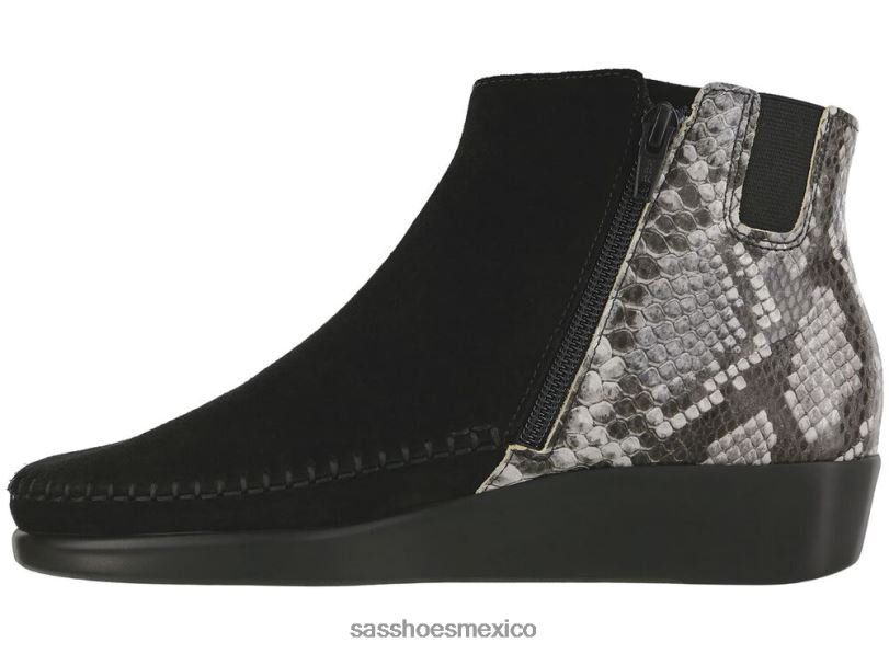 mx SAS mujer versátil botín de jade negro/mamba LVV4669