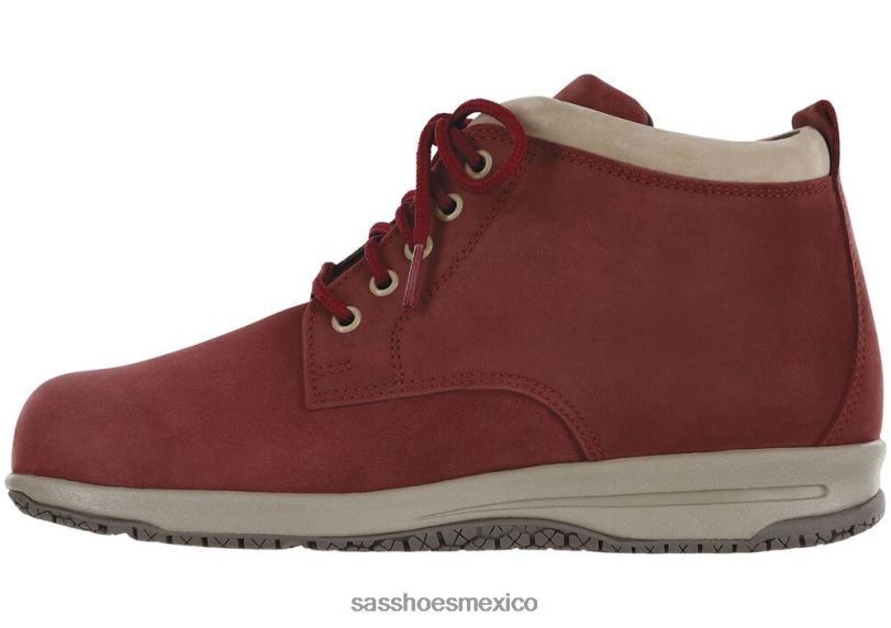 mx SAS mujer versátil bota chukka gretchen rojo/taupe LVV46377