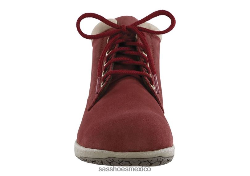 mx SAS mujer versátil bota chukka gretchen rojo/taupe LVV46377