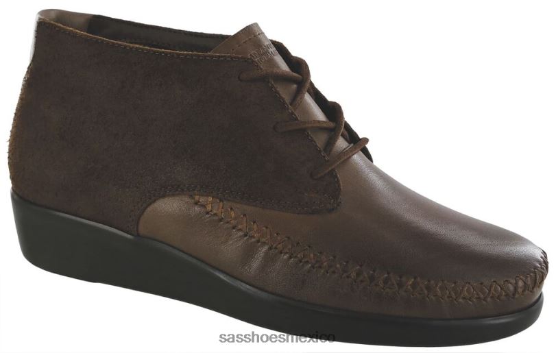 mx SAS mujer versátil botines con cordones kich caoba LVV46438