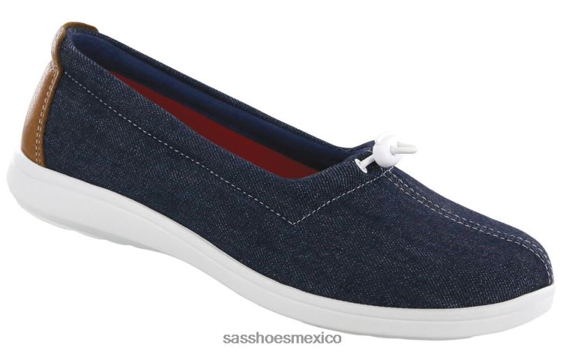 mx SAS mujer versátil Mocasín sin cordones funk active Jean azul LVV46231