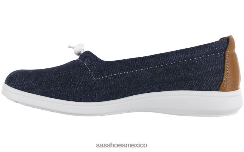 mx SAS mujer versátil Mocasín sin cordones funk active Jean azul LVV46231