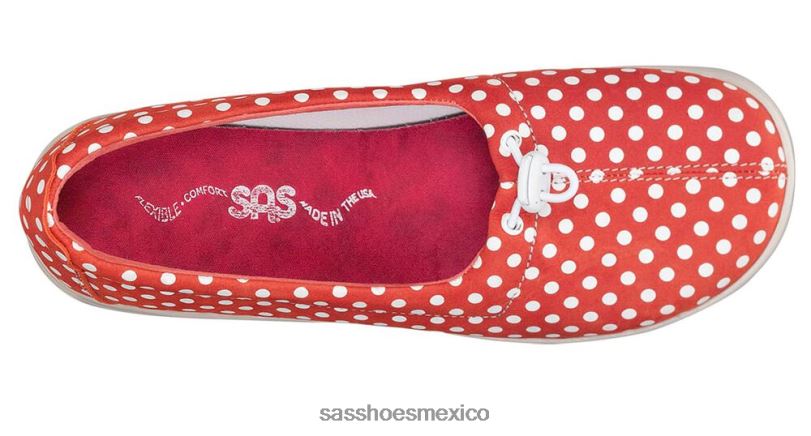 mx SAS mujer versátil Mocasín sin cordones funk active punto naranjo LVV46264