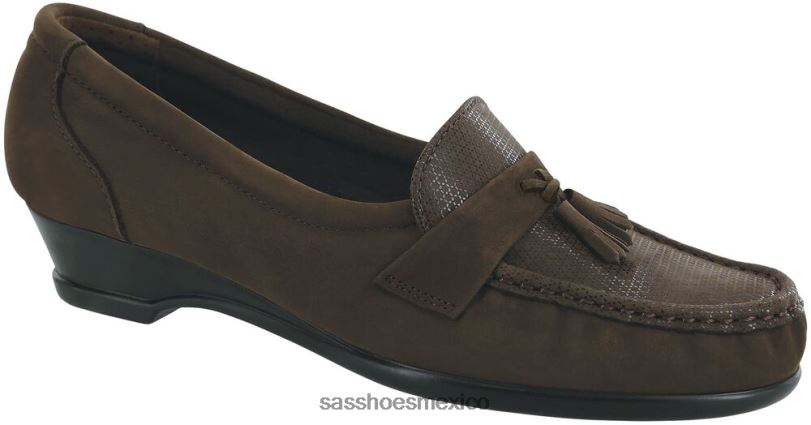 mx SAS mujer versátil Resbalón de Taylor en la cuña césped marrón LVV46255
