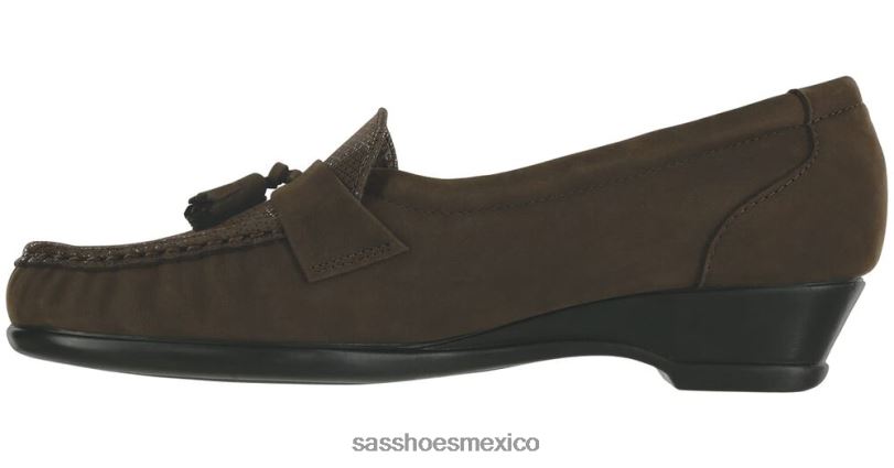 mx SAS mujer versátil Resbalón de Taylor en la cuña césped marrón LVV46255