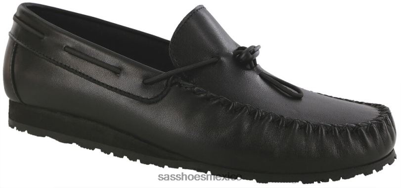 mx SAS mujer versátil corriendo tarde-x resbalón en mocasín negro LVV46413