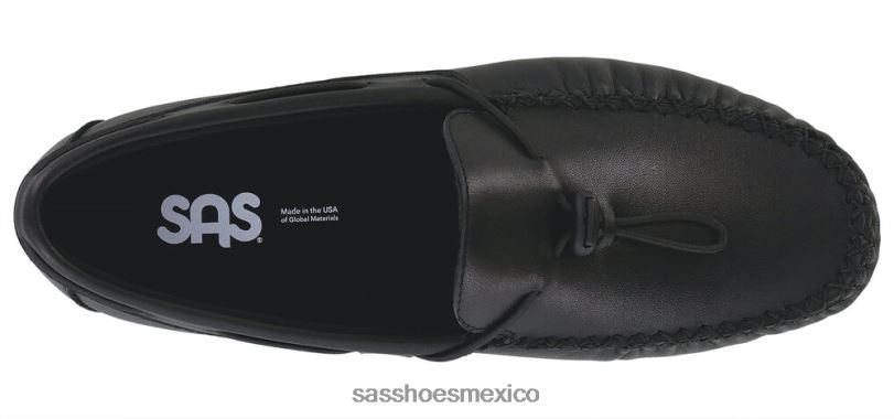 mx SAS mujer versátil corriendo tarde-x resbalón en mocasín negro LVV46413