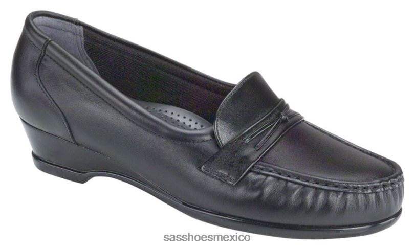 mx SAS mujer versátil deslizamiento más fácil en mocasín negro LVV46199