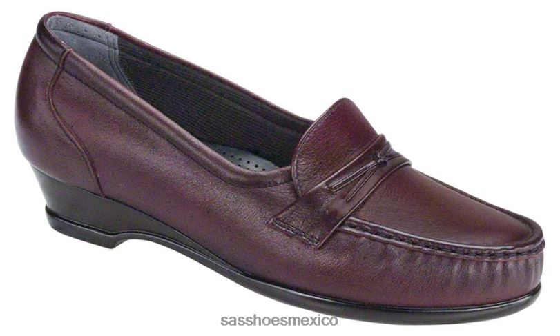 mx SAS mujer versátil deslizamiento más fácil en mocasín vino antiguo LVV46200