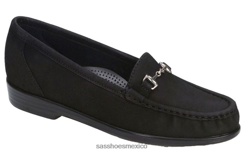 mx SAS mujer versátil deslizamiento metro en mocasín nubuck carbón LVV46178