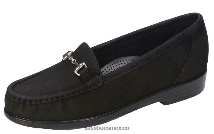 mx SAS mujer versátil deslizamiento metro en mocasín nubuck carbón LVV46178