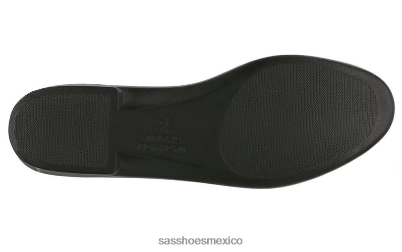 mx SAS mujer versátil deslizamiento metro en mocasín serpiente negra LVV46220