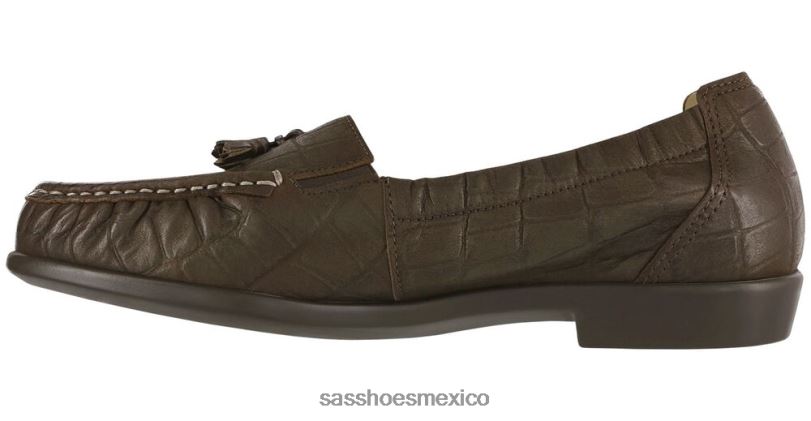 mx SAS mujer versátil holgazán de esperanza cocodrilo de bronce LVV46210