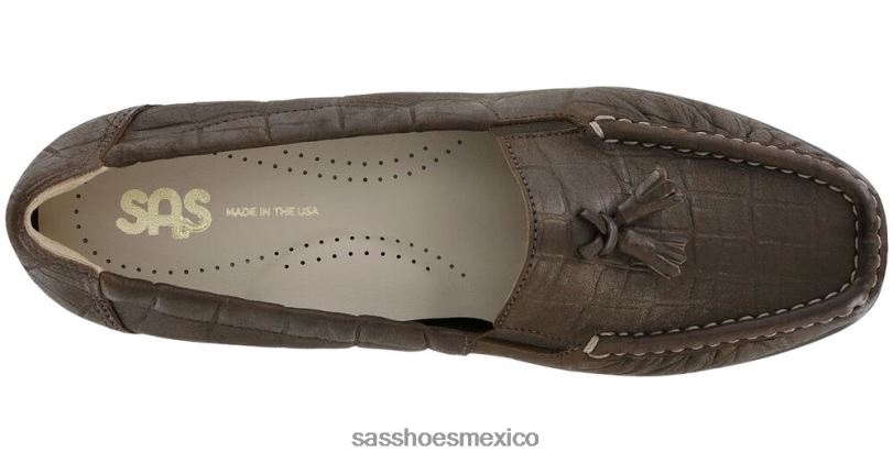 mx SAS mujer versátil holgazán de esperanza cocodrilo de bronce LVV46210