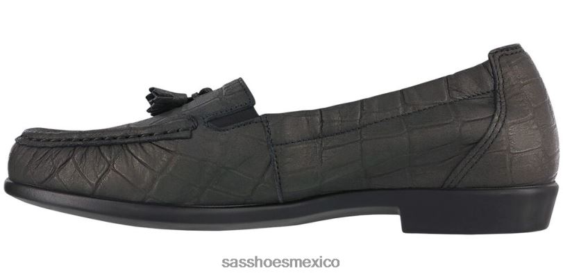 mx SAS mujer versátil holgazán de esperanza cocodrilo negro LVV46211